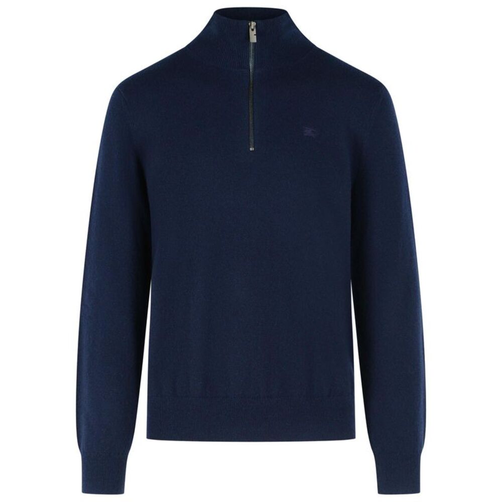 Burberry Sweater In Navy Cashmere Blend Men